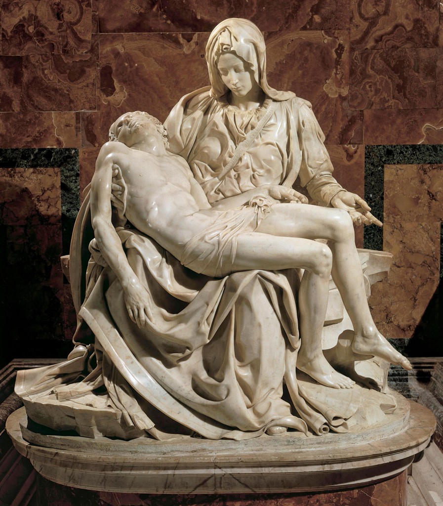 Michał Anioł. Pietà watykańska. 1500. [online], źródło: http://eyesoffaithdc.com/?p=332